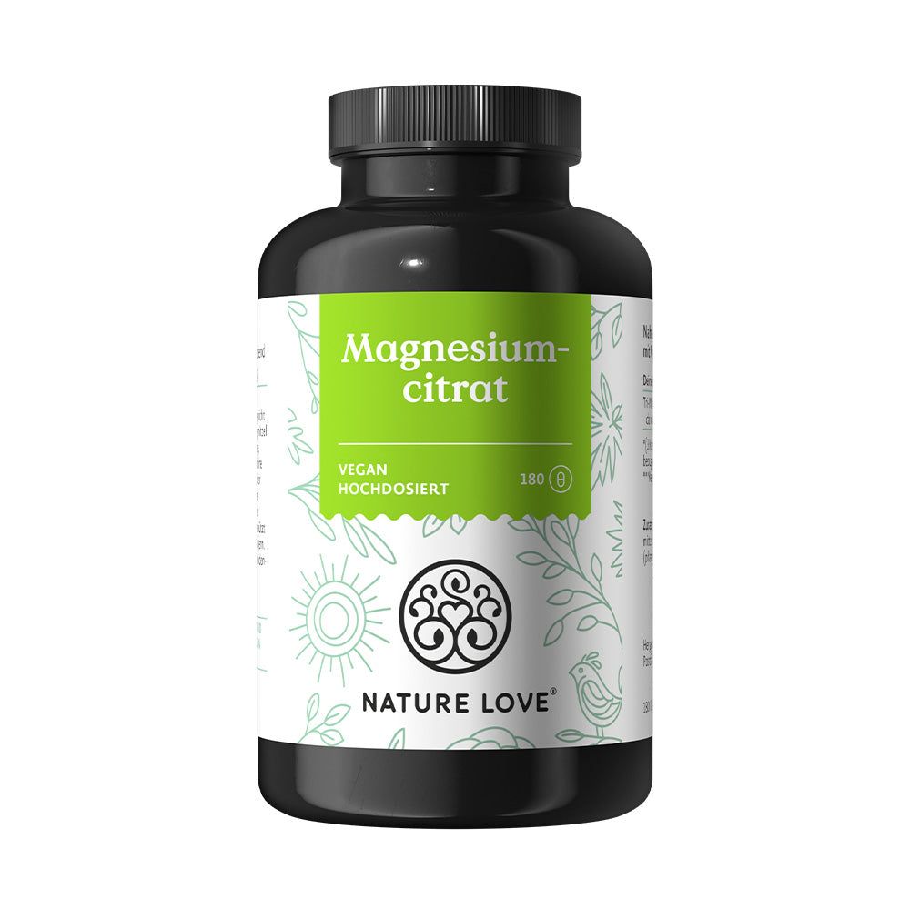 NATURE LOVE® Magnesium (Tri-Magnesium Dicitrat)