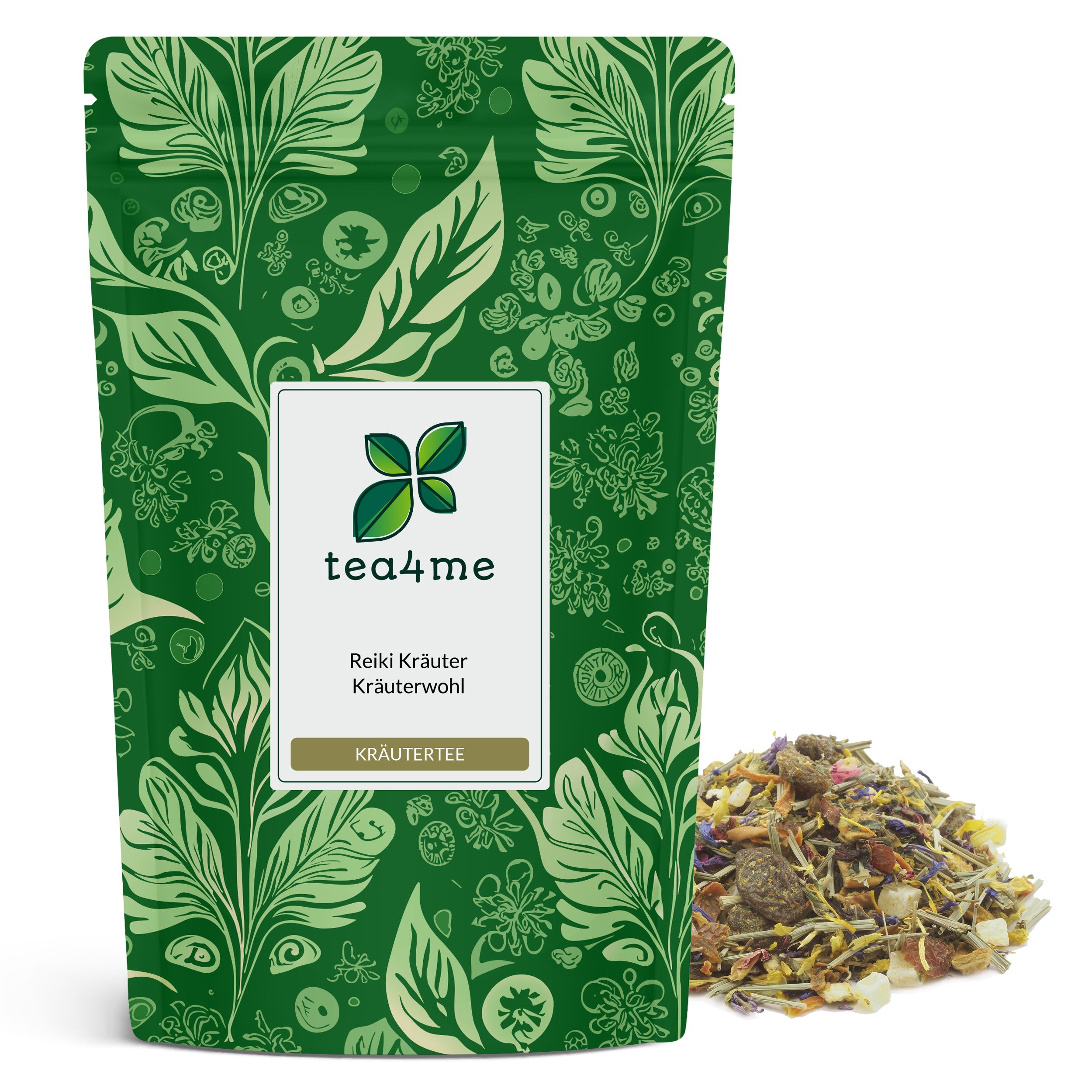 tea4me Reiki Kräuter Kräuterwohl Kräuter-Wellnesstee mit Mango-Orange-Geschmack