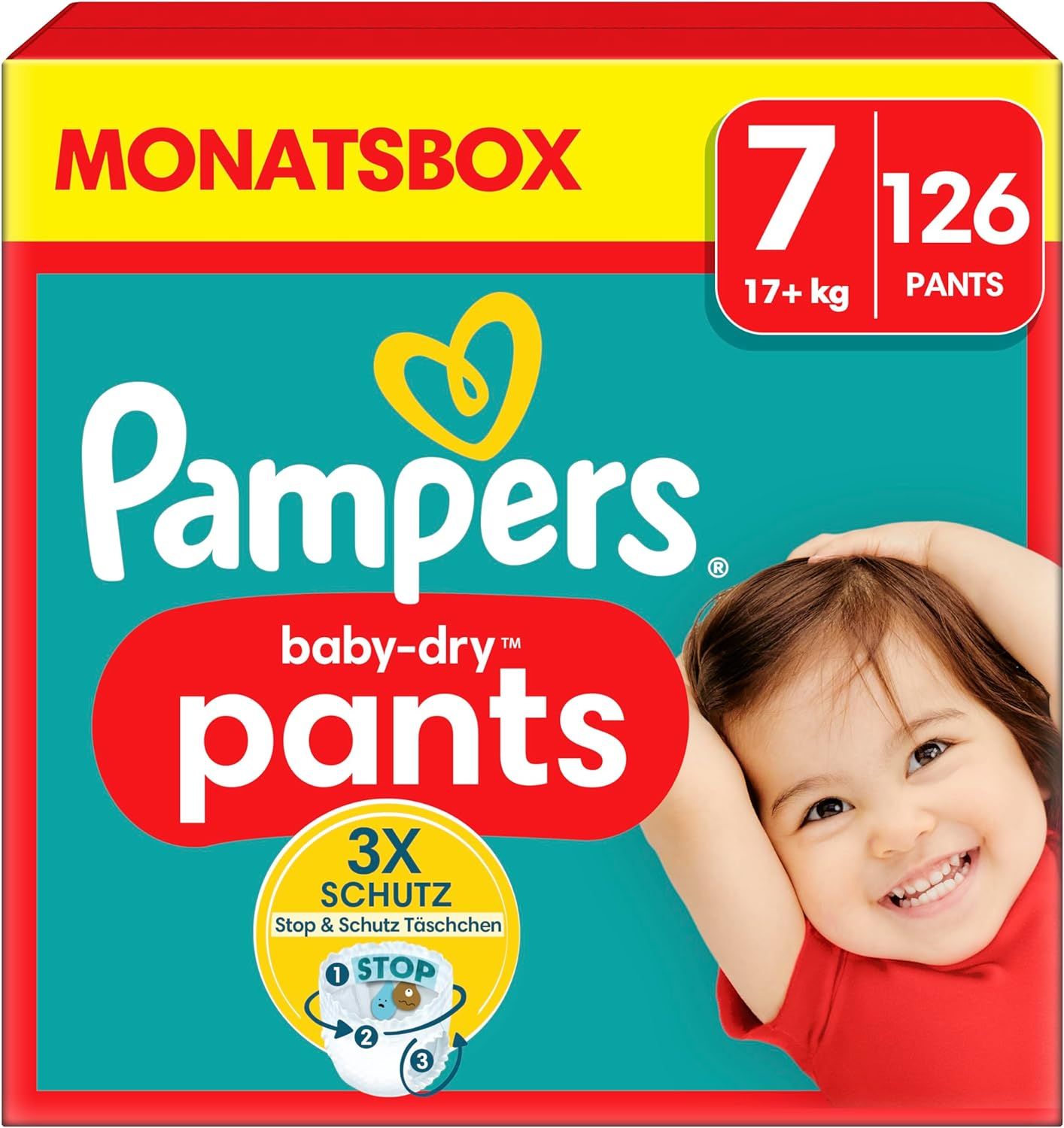 Pampers - Windeln 'Baby Dry Pants Gr.7 Extra Large 17+kg'