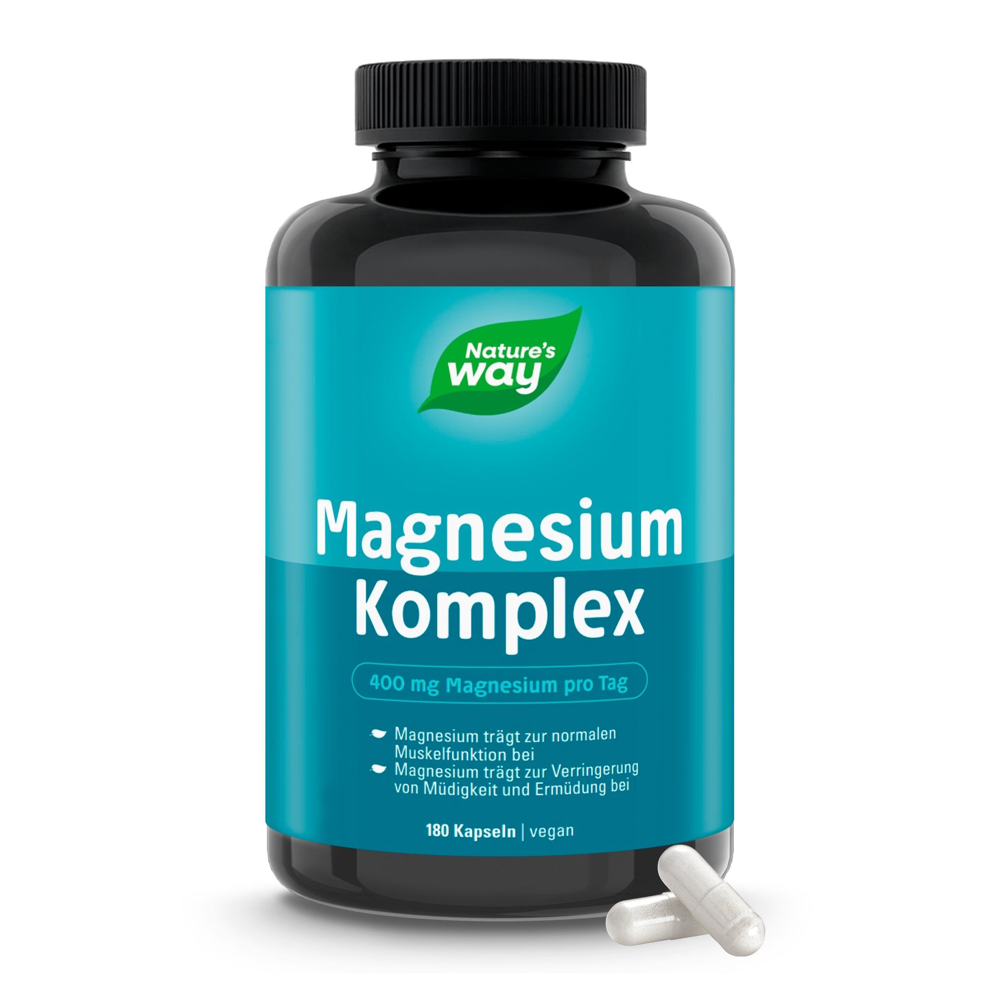 Nature's Way Magnesium Komplex Kapseln I 400 mg Magnesium hochdosiert