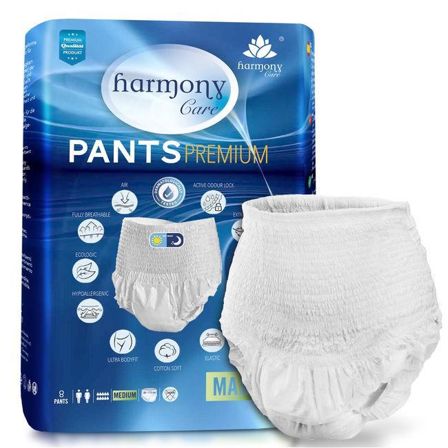 Harmony Care® MAXI saugstarke Inkontinenz Windeln für Erwachsene - atmungsaktive Windelhosen