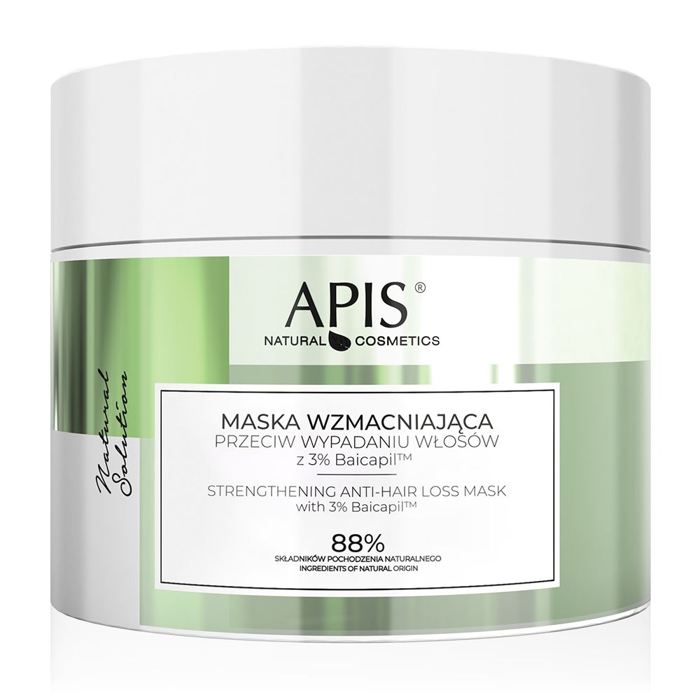 APIS NATURAL SOLUTION, Stärkende Anti-Haarausfall-Maske mit 3% Baicapil