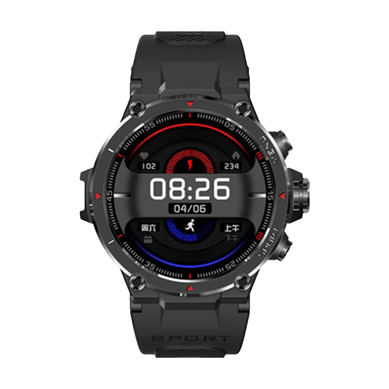 Knauermann GPS 2 (2023) Smartwatch & Fitnesstracker GPS Galileo AMOLED Display