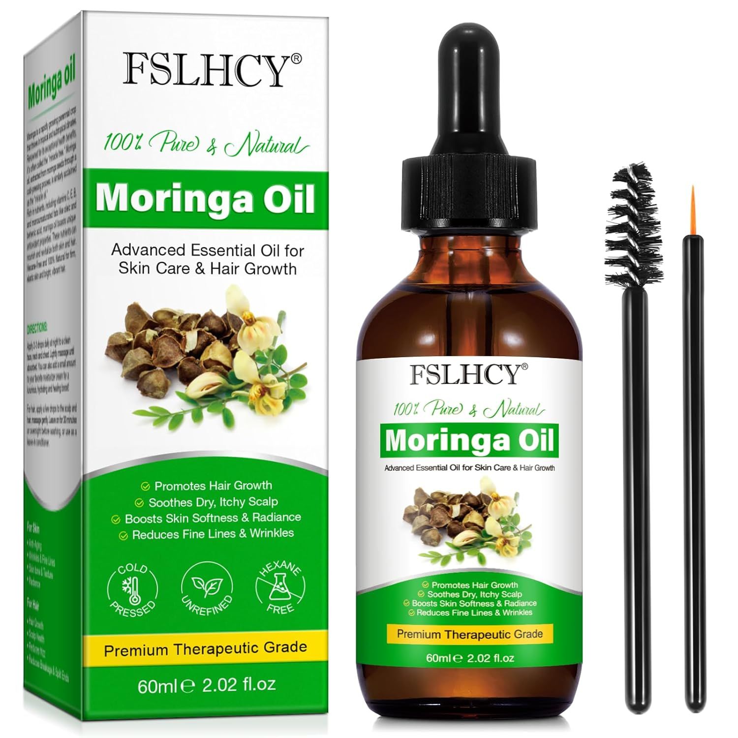 FSLHCY Gesicht Haare Moringa Öl