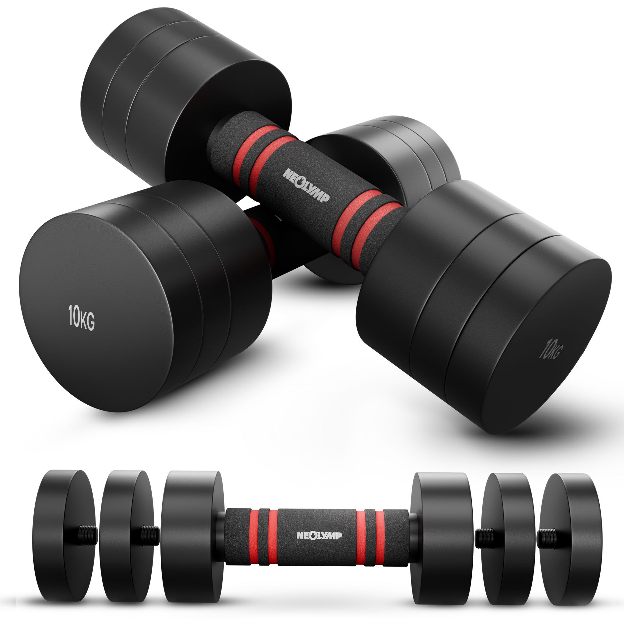 NEOLYMP Verstellbare Hanteln Set 10kg