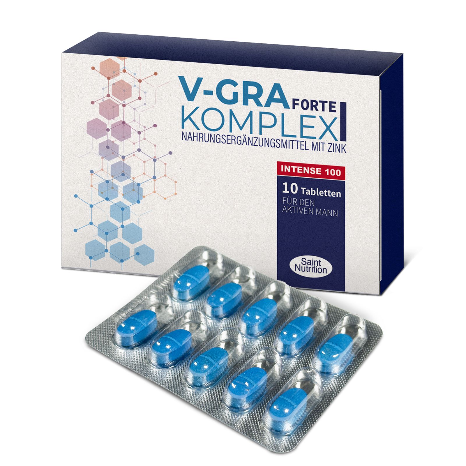 Saint Nutrition® V-GRA Forte - Potenz Alternative für den aktiven Mann