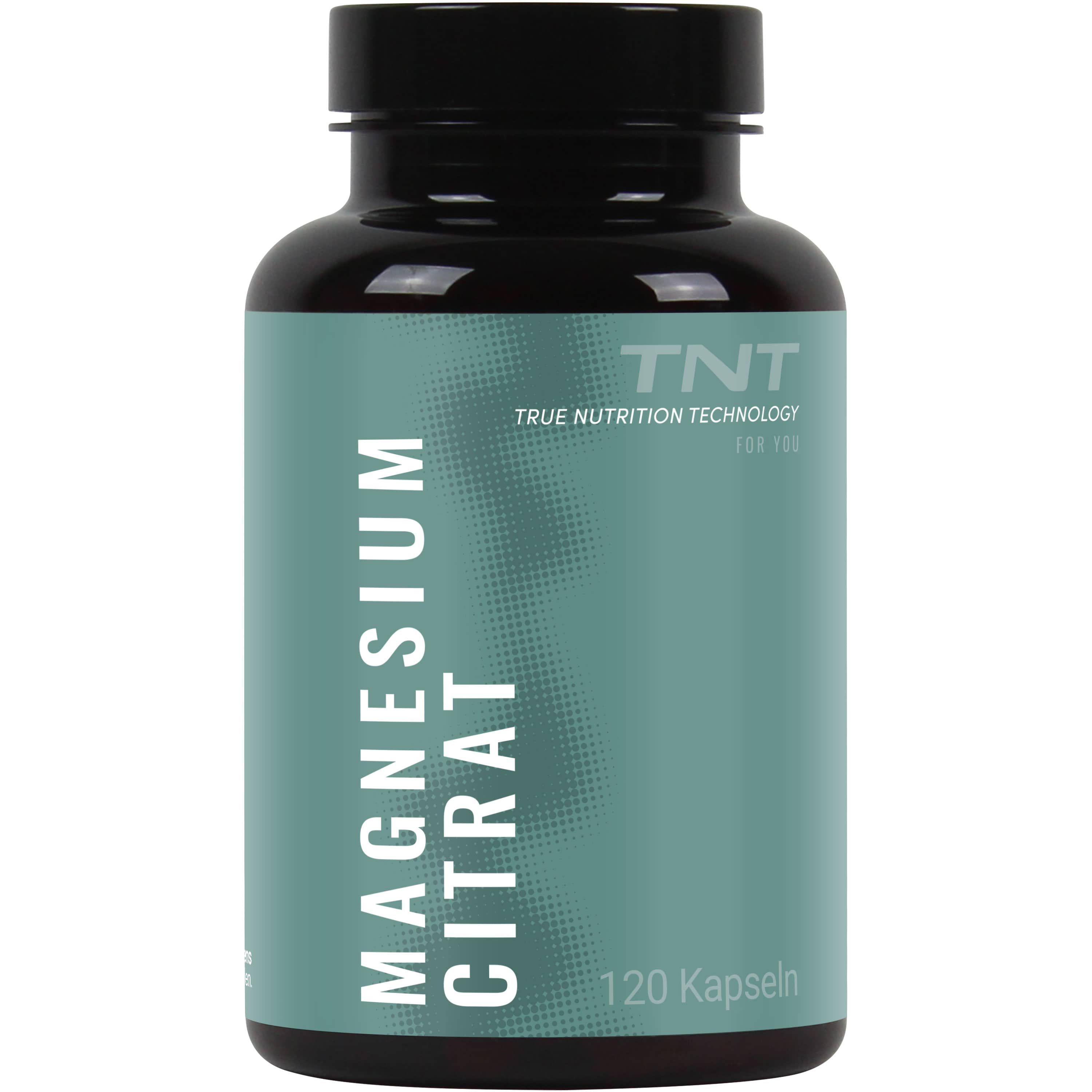 TNT Magnesium Citrat Kapseln - 300mg elementares Magnesium pro Tagesportion