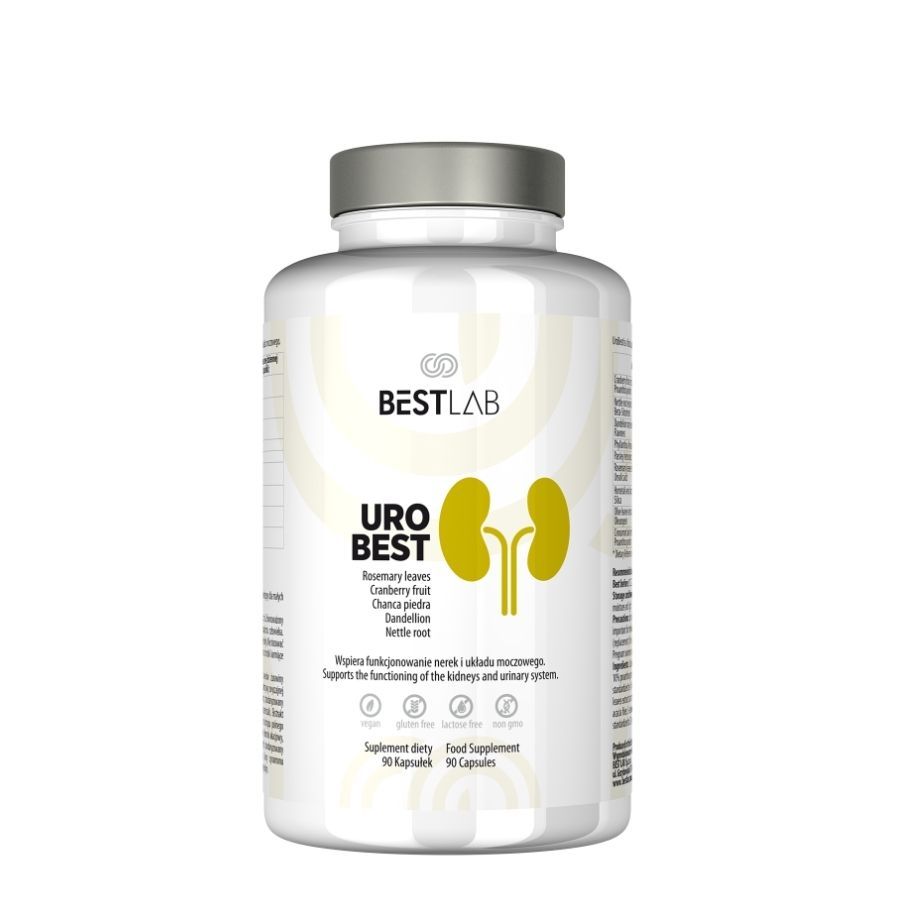Best Lab Uro Best Nahrungsergänzungsmittel zur Unterstützung der Nieren und Harnwege.