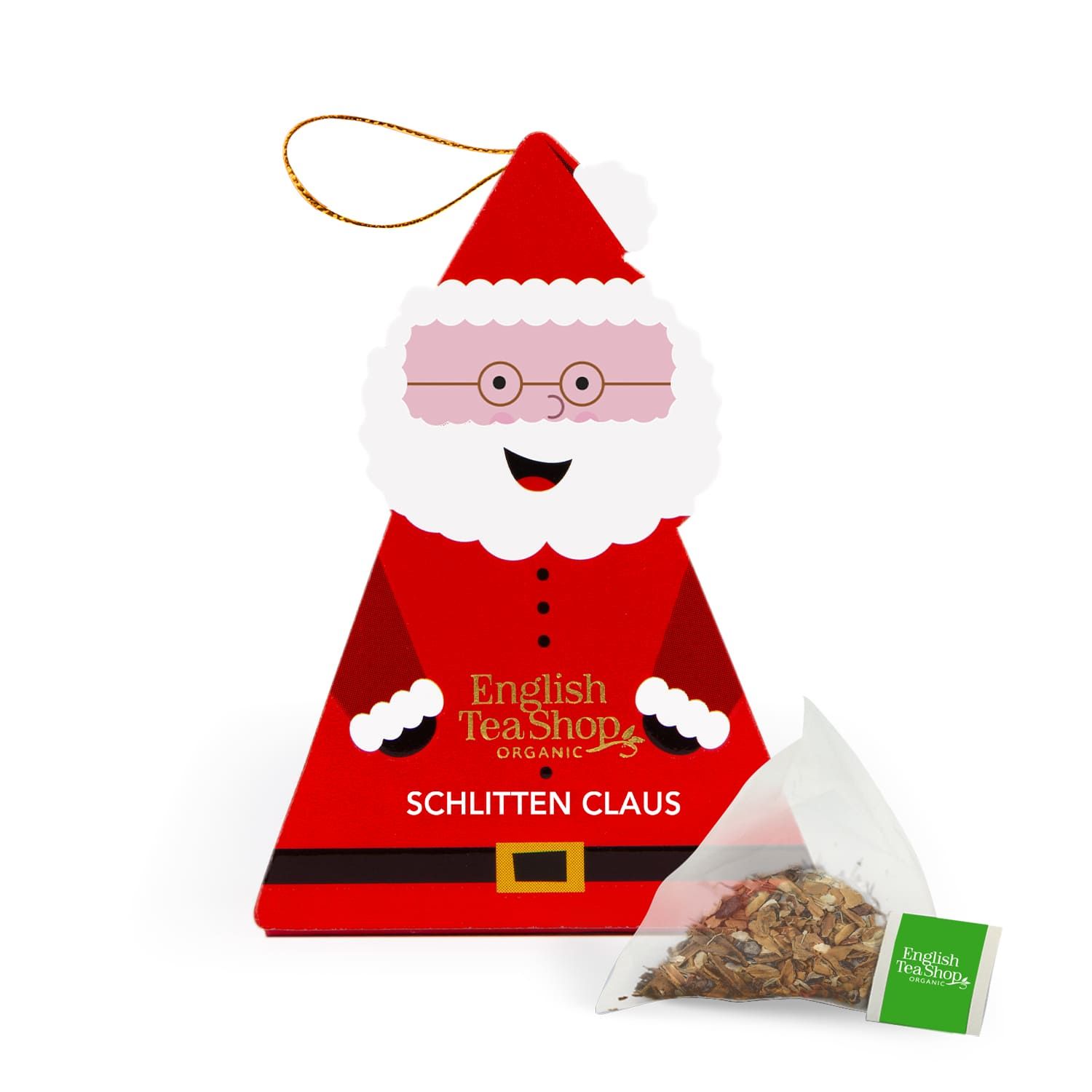 ETS - Weihnachtsmann Schlitten Claus, Tee-Figur, BIO