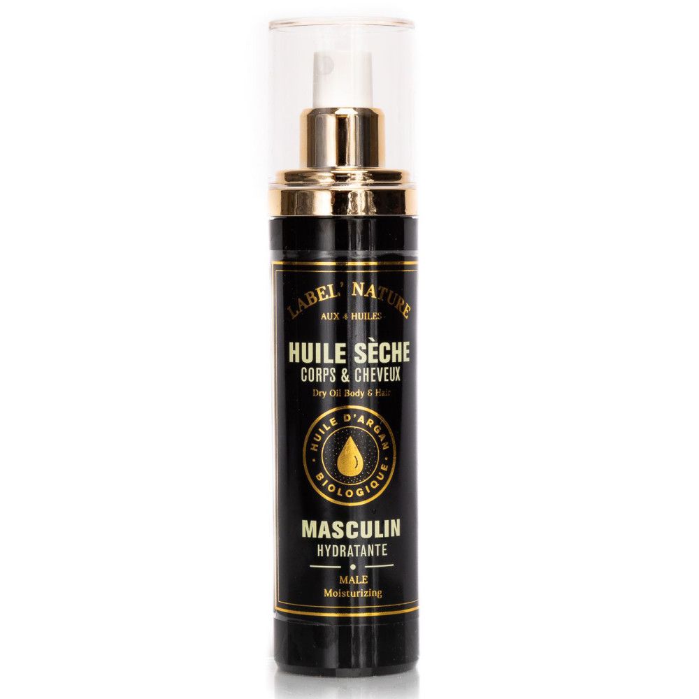Label Provence Nature - Trockenöl für Körper und Haare - Maskuline Feuchtigkeitspflege