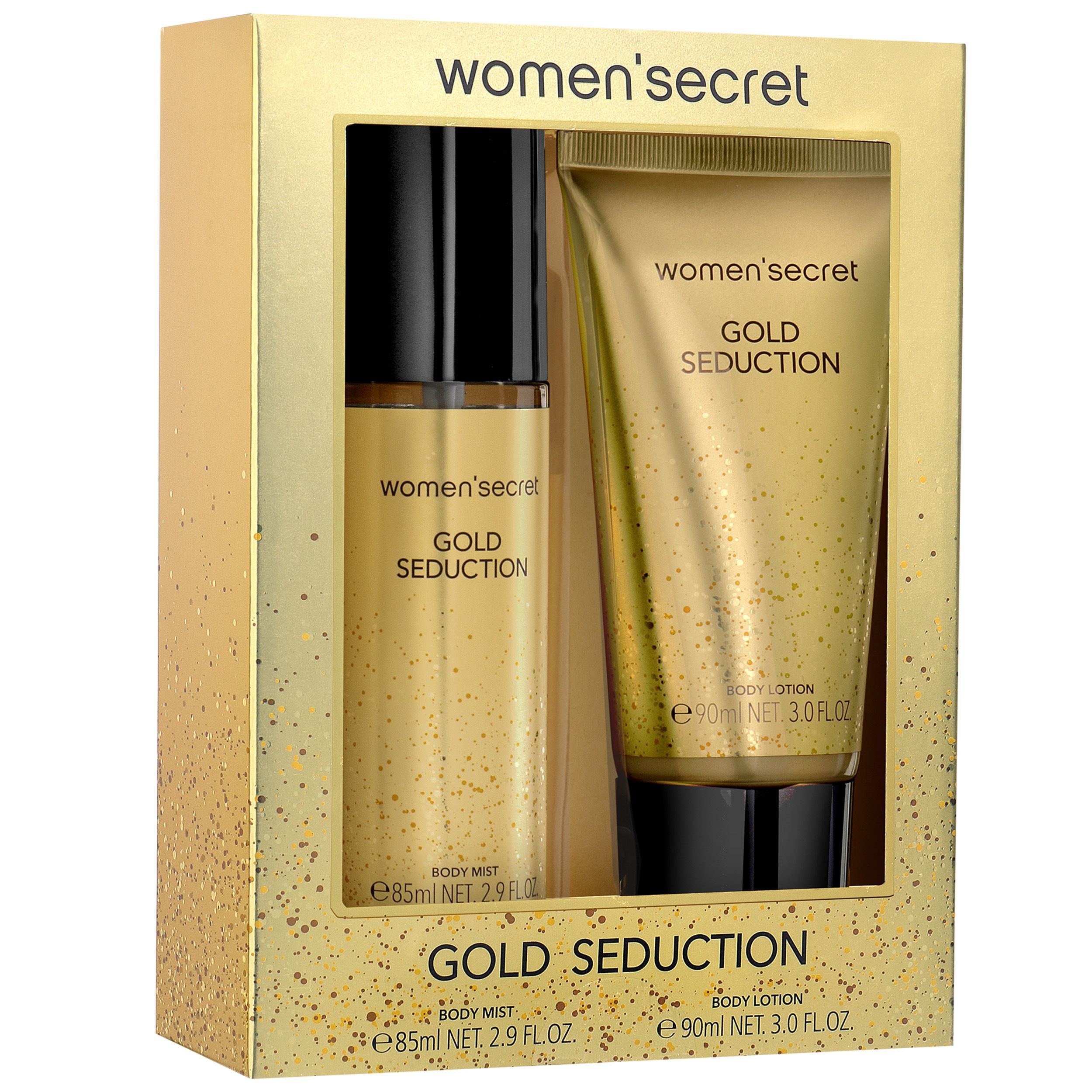 Women Secret Gold Seduction Geschenkset für Damen Body Mist + Body Lotion
