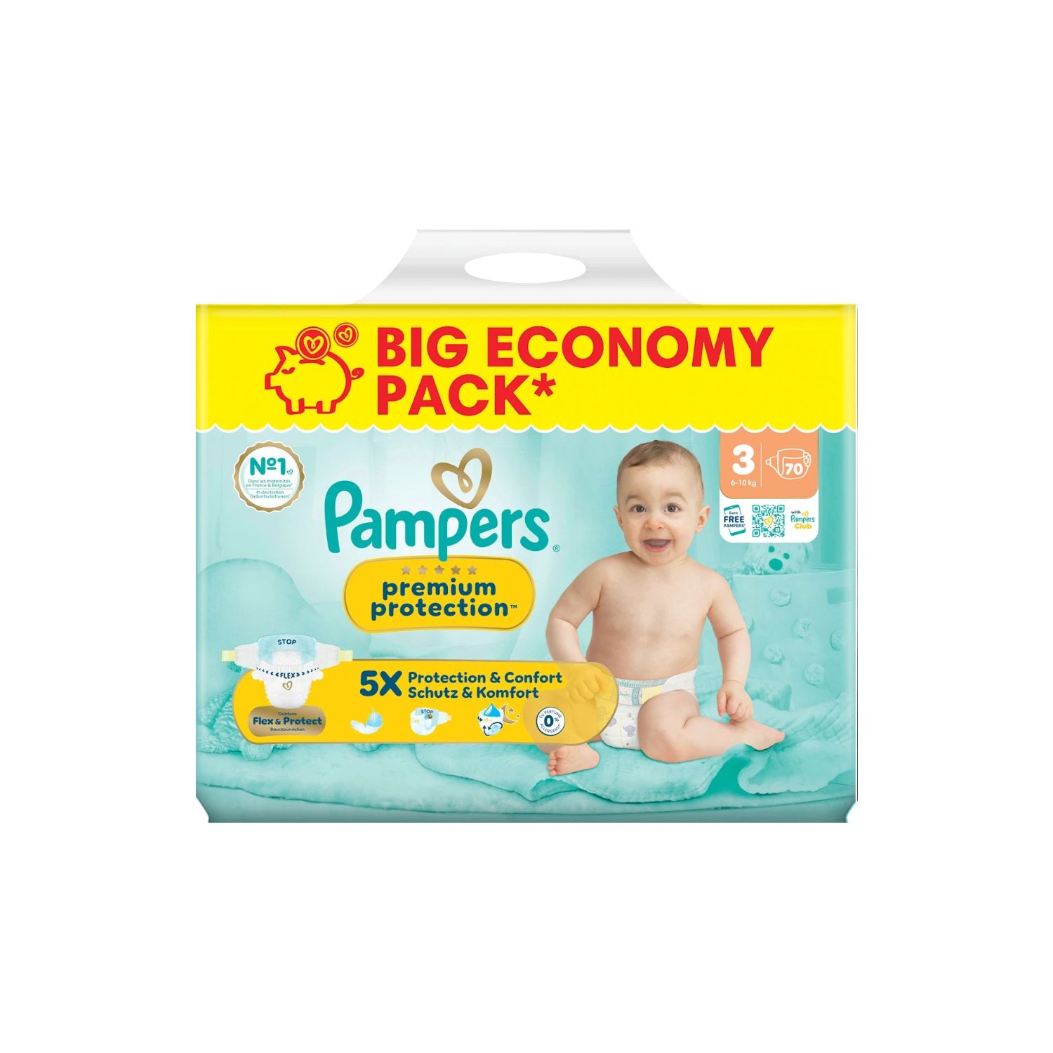 Pampers premium protection Windeln Premium Protection Gr. 3 Big Pack