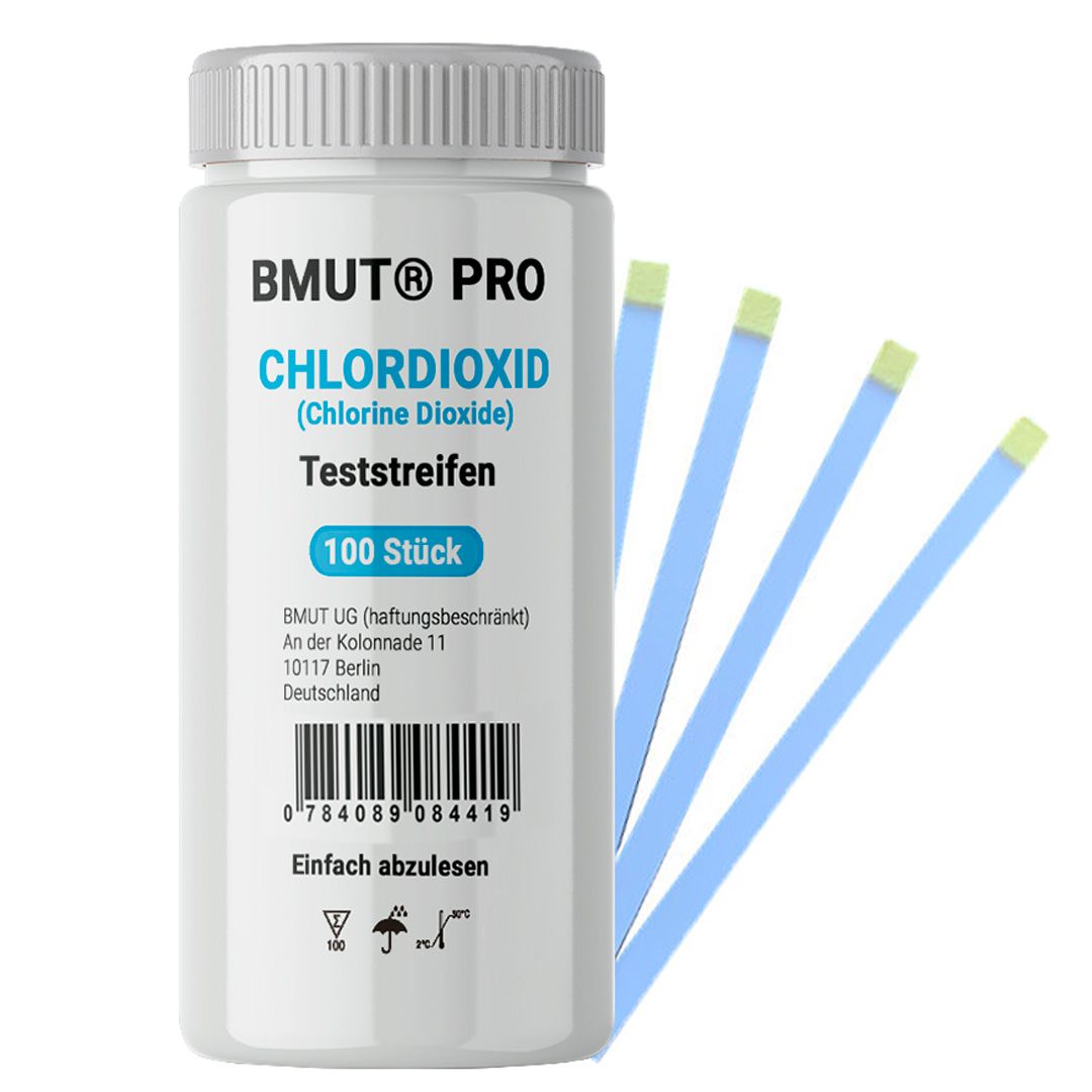 BMUT Teststreifen Chlordioxid Lösung (CDL/CDS) Schnelltest