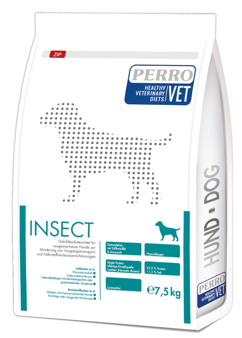 Insect Hund PERROVET - Diät Trockenfutter bei Unverträglichkeiten