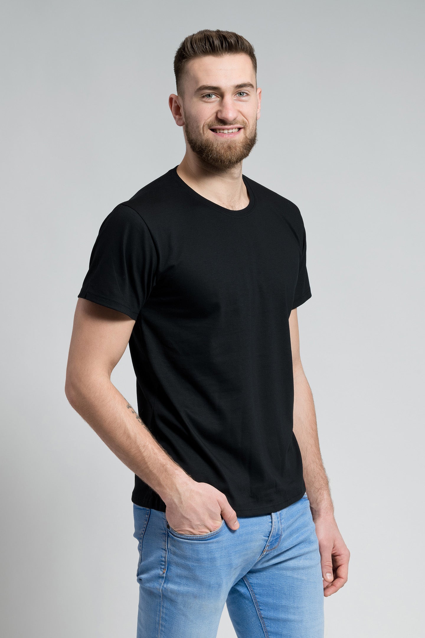 Antischweiß Herren Baumwollshirt CityZen® - Rundhals