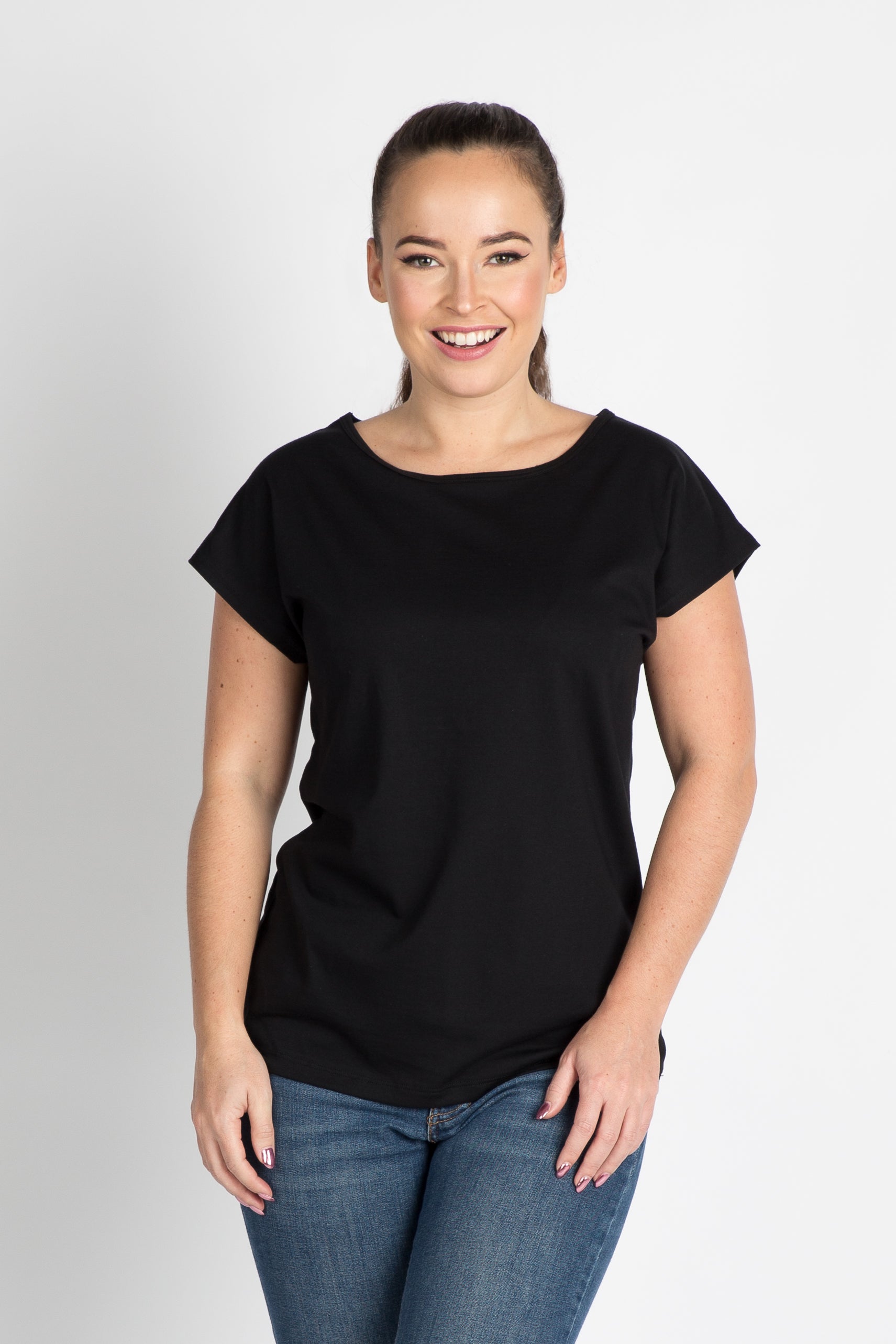 Hi-Tech Damen T-Shirt - Kimono Ärmel