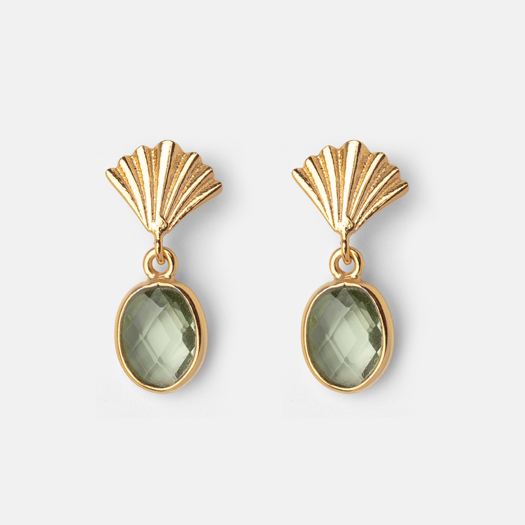 Ohrringe Tisha Green Amethyst Quarz