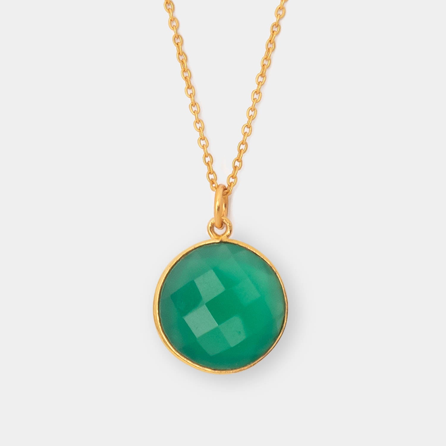 Halskette Cécile Green Onyx