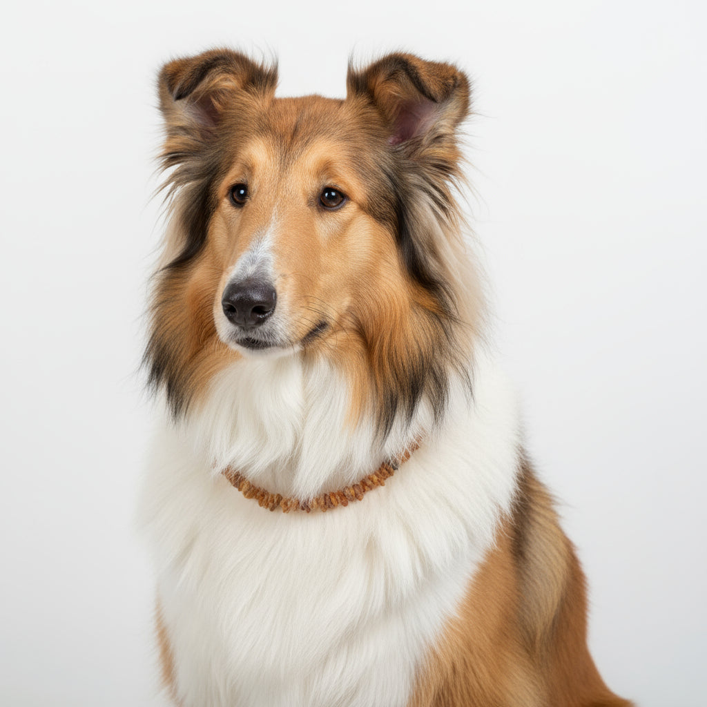 Hunde Bernsteinkette Flexi - 30-40cm