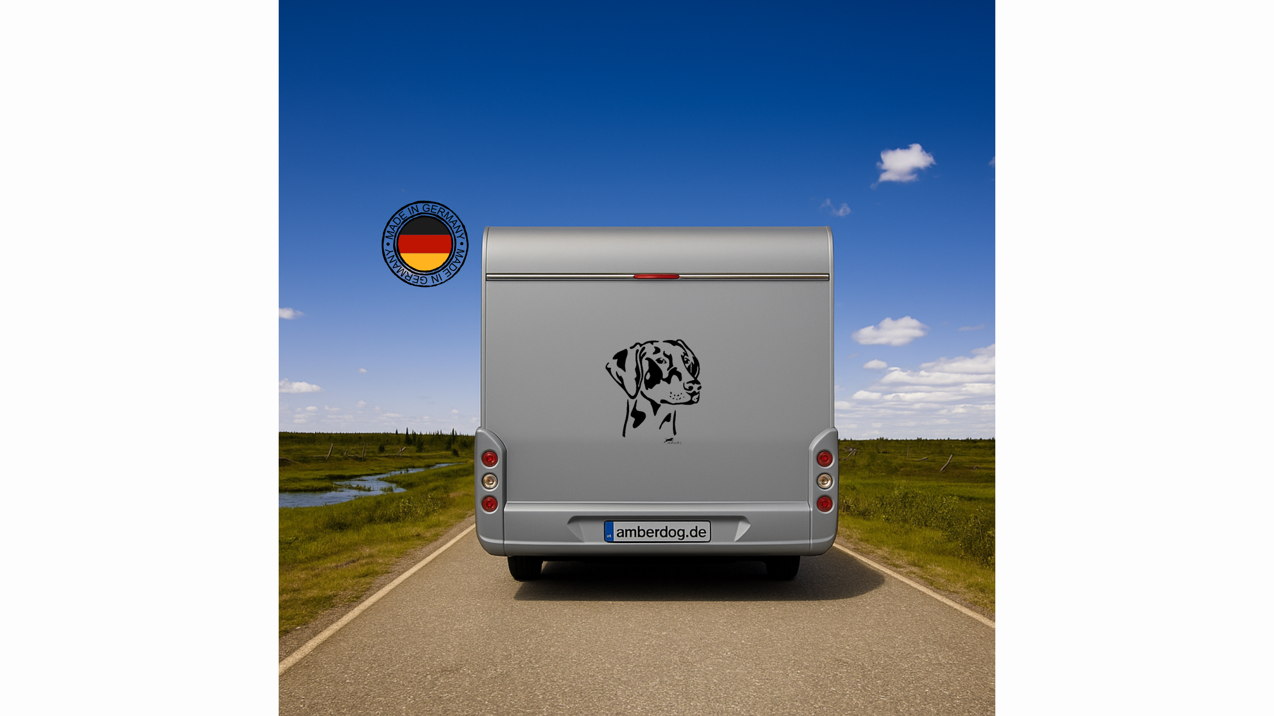 Dobermann Kopf Aufkleber l Wandtattoo - H50cm / Schwarz