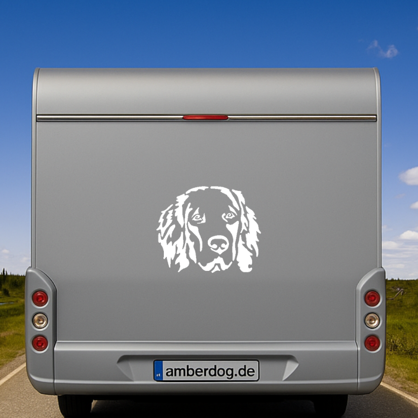 Hovawart Aufkleber & Wandtattoo | Auto, Wohnmobil, Fenster - H50cm / Schwarz