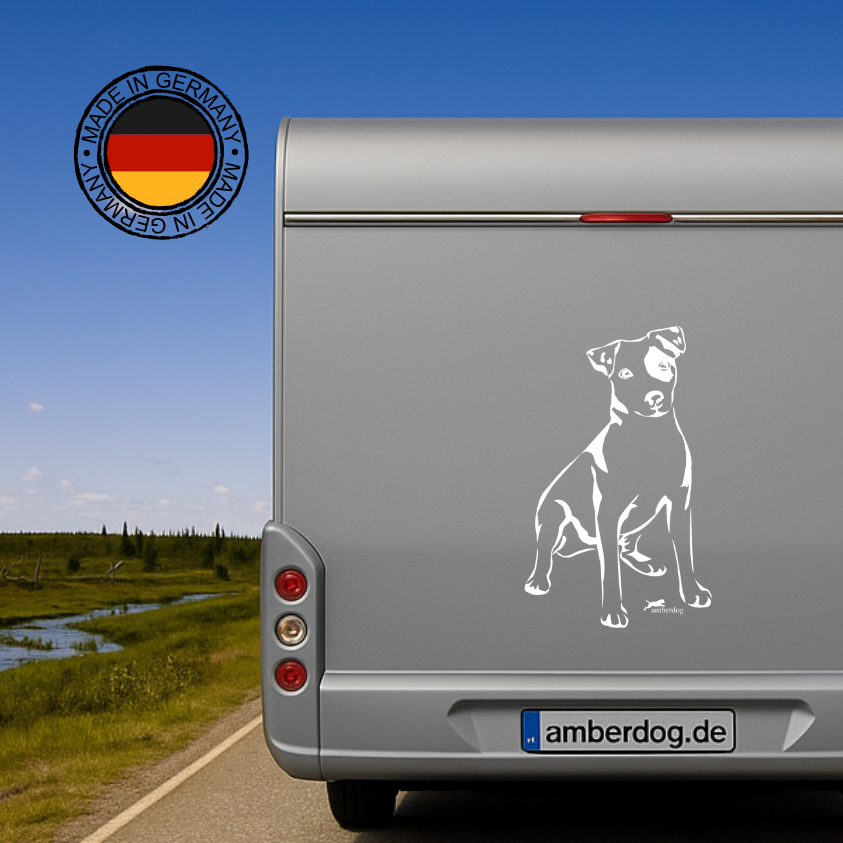 Jack Russel Terrier Aufkleber & Wandtattoo | Auto, Wohnmobil, Fenster - H50cm / Schwarz