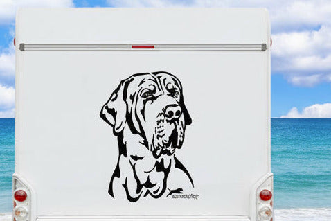 Fila Brasileiro Aufkleber & Wandtattoo – Auto & Wohnmobil | amberdog® - H50cm / Schwarz