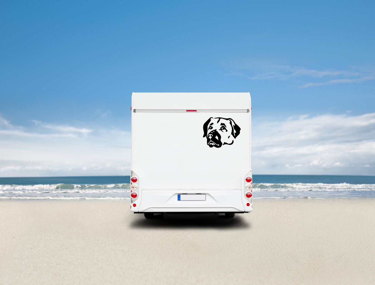 Kangal Kopf Auto Wohnmobil Aufkleber I Wandtattoo - H50cm / Schwarz