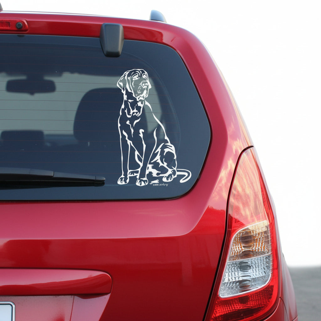Fila Brasileiro Aufkleber Auto, Wohnmobil & Wandtattoo - H50cm / Weiß