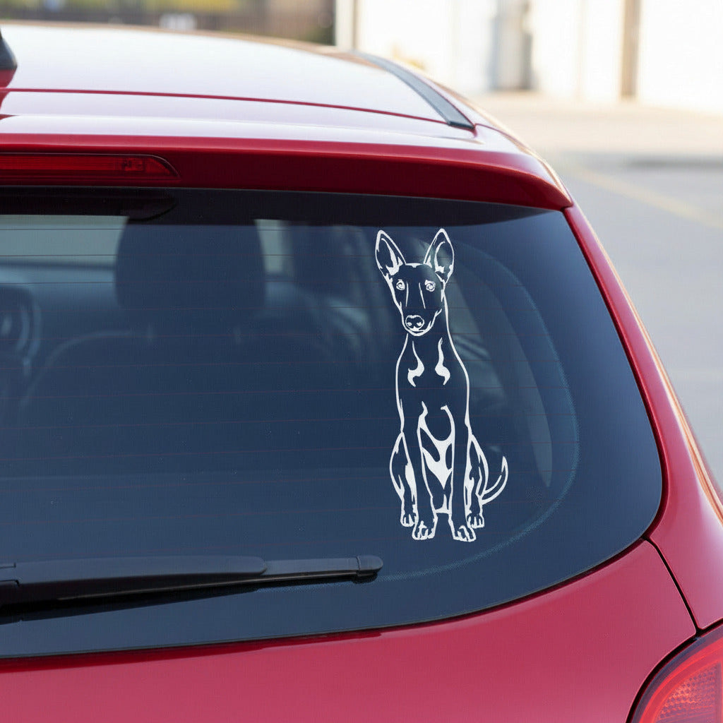 Podenco Aufkleber Auto, Wohnmobil & Wandtattoo | amberdog® - H20cm / Schwarz