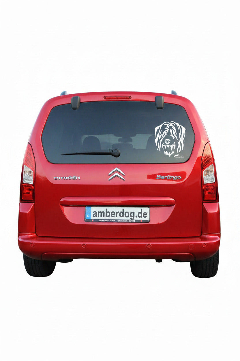 Wäller Kopf Aufkleber l Wandtattoo - 30cm / Weiß