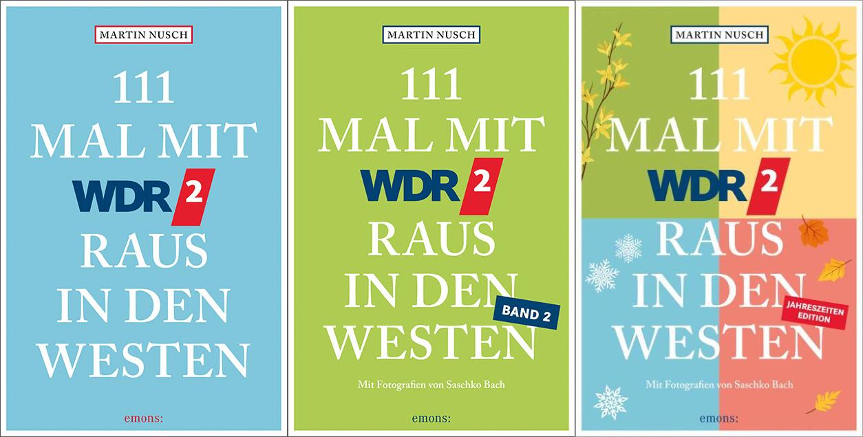 111 Mal mit WDR 2 raus in den Westen Band 1-3 plus 1 exklusives Postkartenset