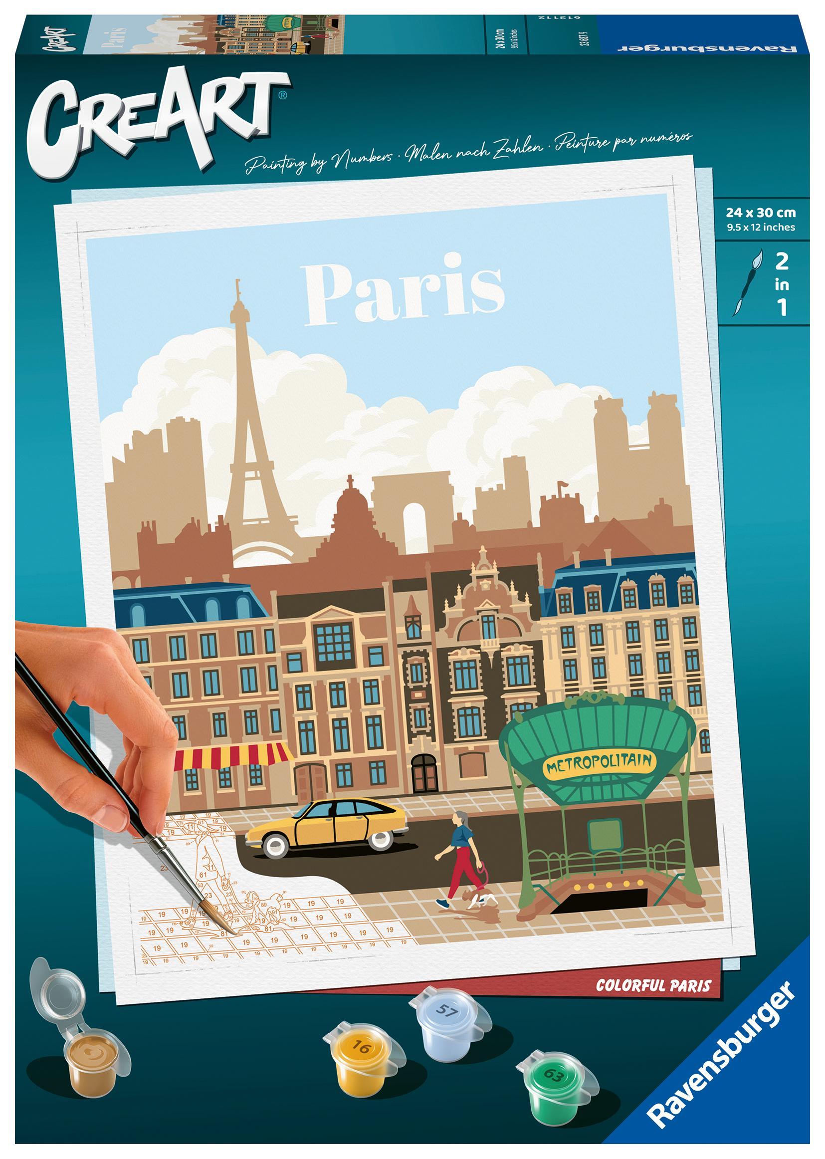 Malen nach Zahlen CreArt - Colorful Paris