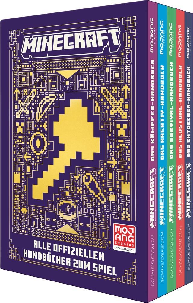 Minecraft Alle offiziellen Handbücher zum Spiel: Alle Handbuch-Bestseller in einem hochwertig veredelten Schuber | Das perfekte Geschenk für Gaming-Fans und Minecraft-Anfänger (Minecraft Handbuch)