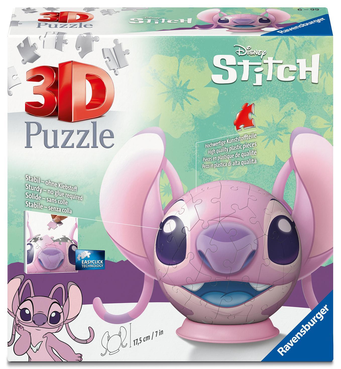 3D Puzzle-Ball Disney Stitch - Angel mit Ohren