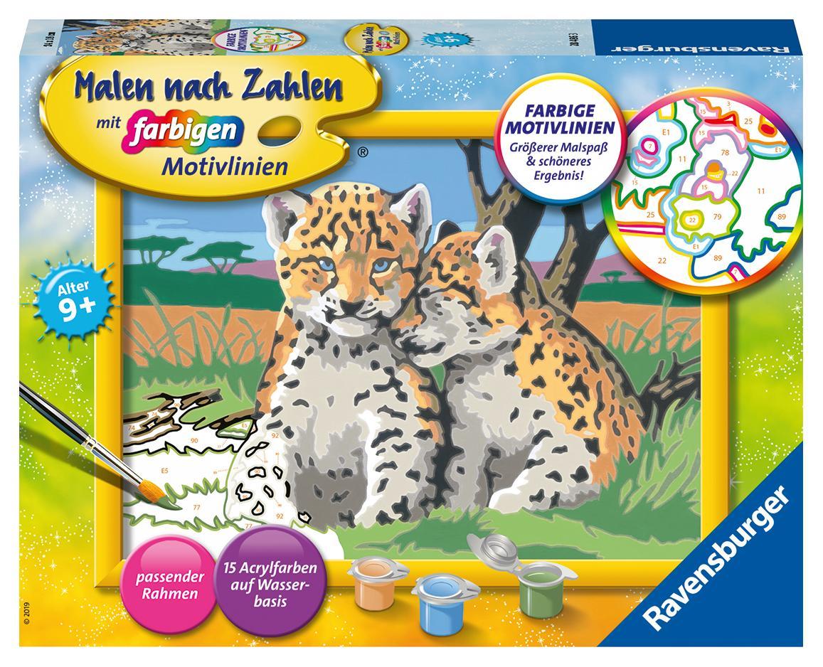 Malen nach Zahlen CreArt - Kleine Leoparden