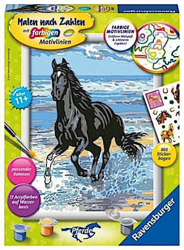 Malen nach Zahlen CreArt - Pferd am Strand