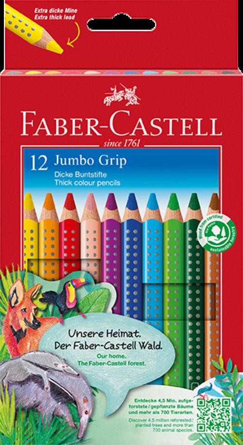 Faber-Castell Buntstift Jumbo Grip 12er-Kartonetui