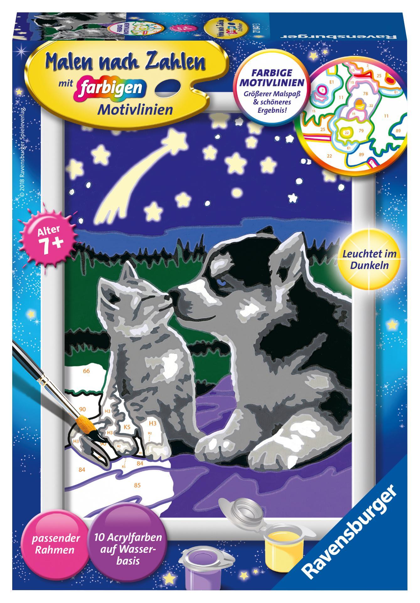 Malen nach Zahlen CreArt - Hund und Katze