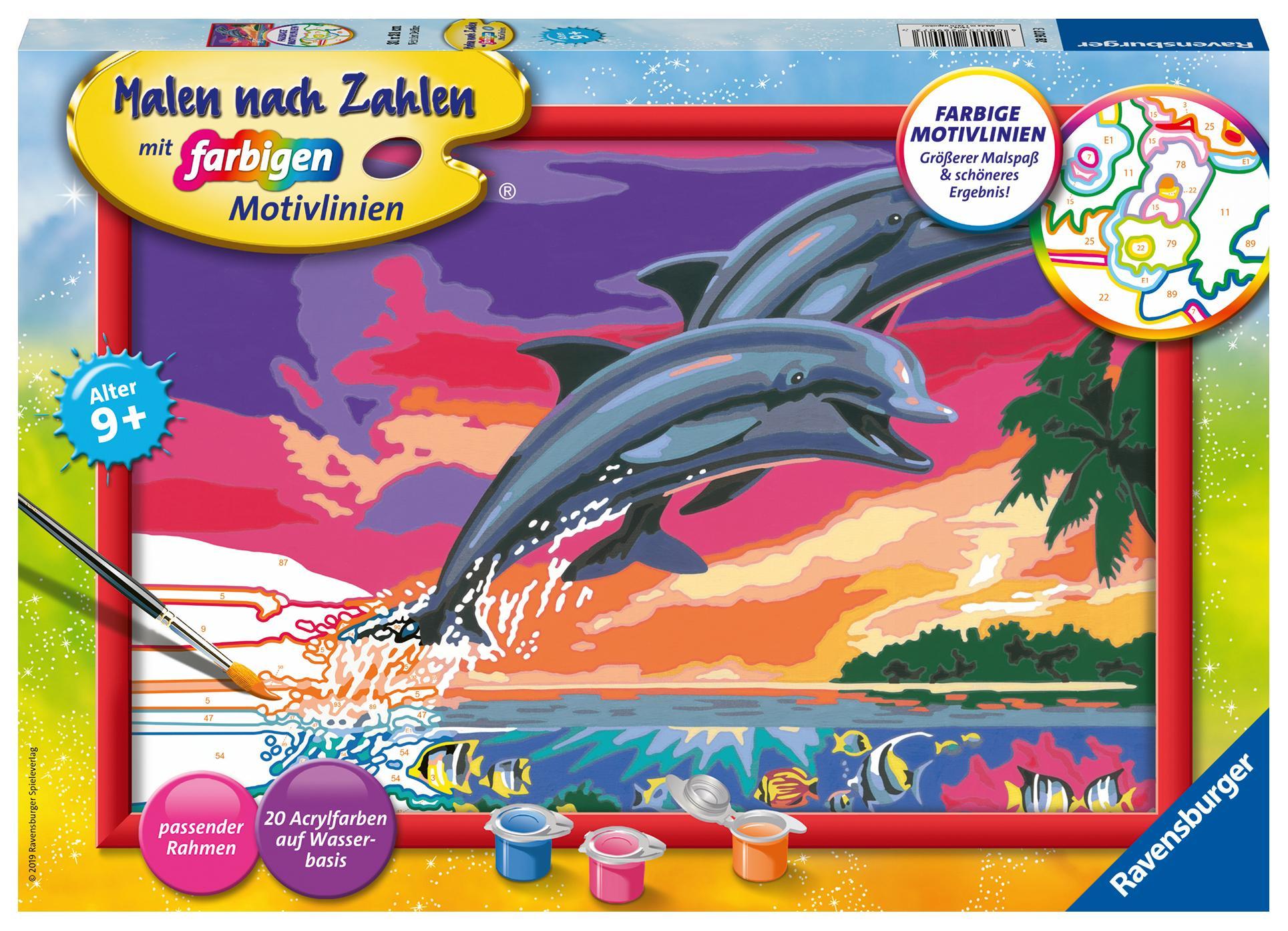 Malen nach Zahlen CreArt - Welt der Delfine