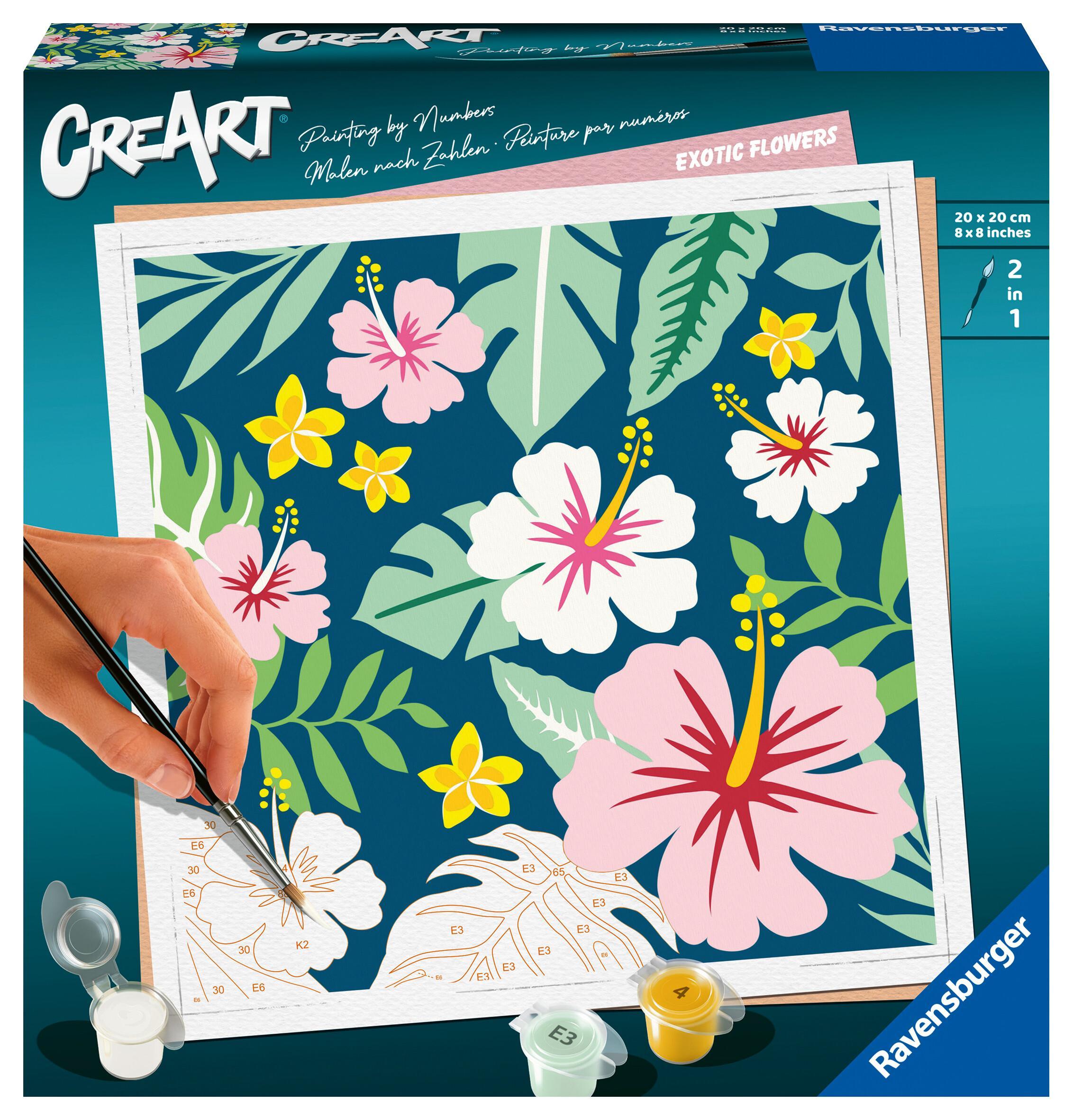 Malen nach Zahlen CreArt - Exotic Flowers