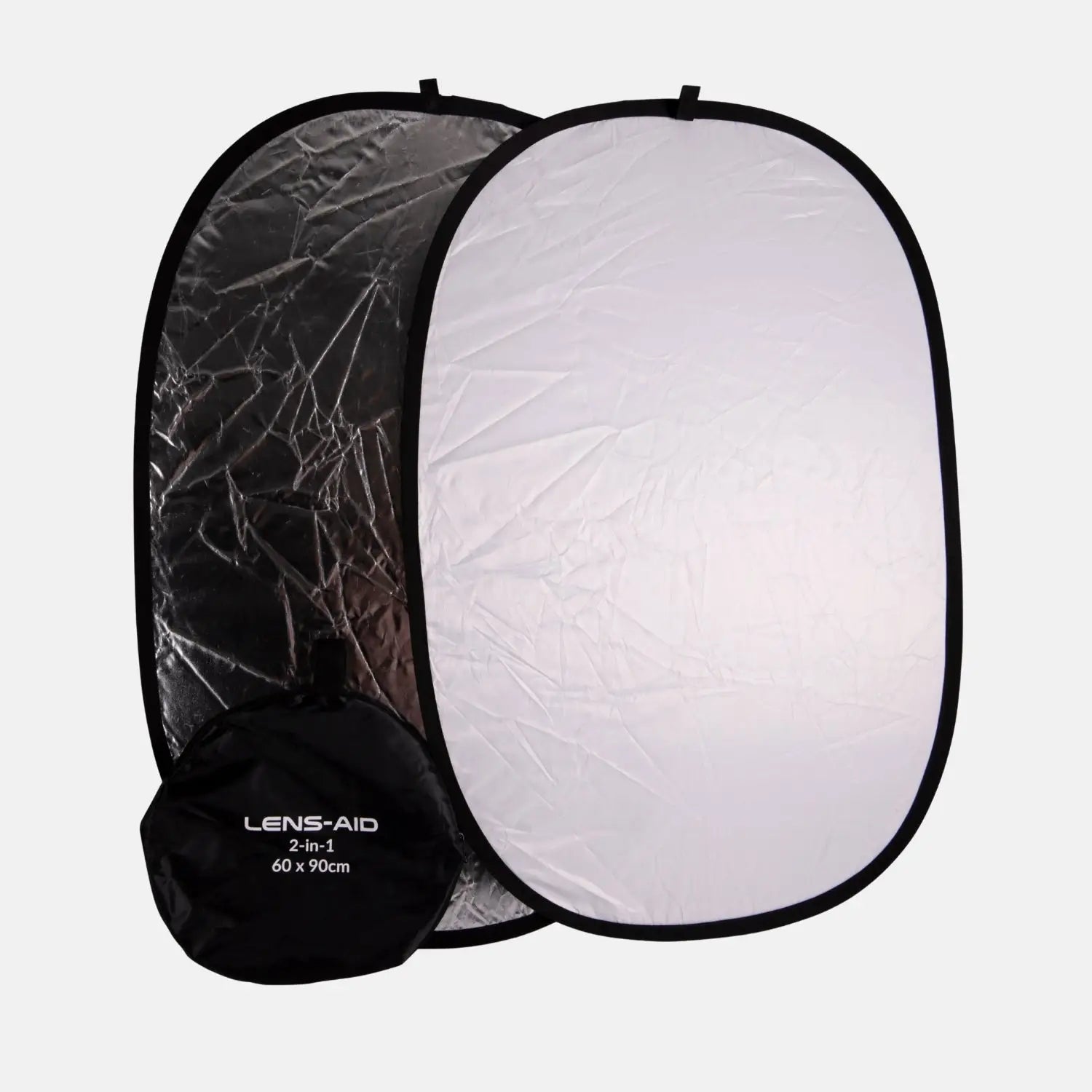 2-in-1 Faltreflektor (60x90cm) mit Tasche fürs Fotostudio & Outdoor