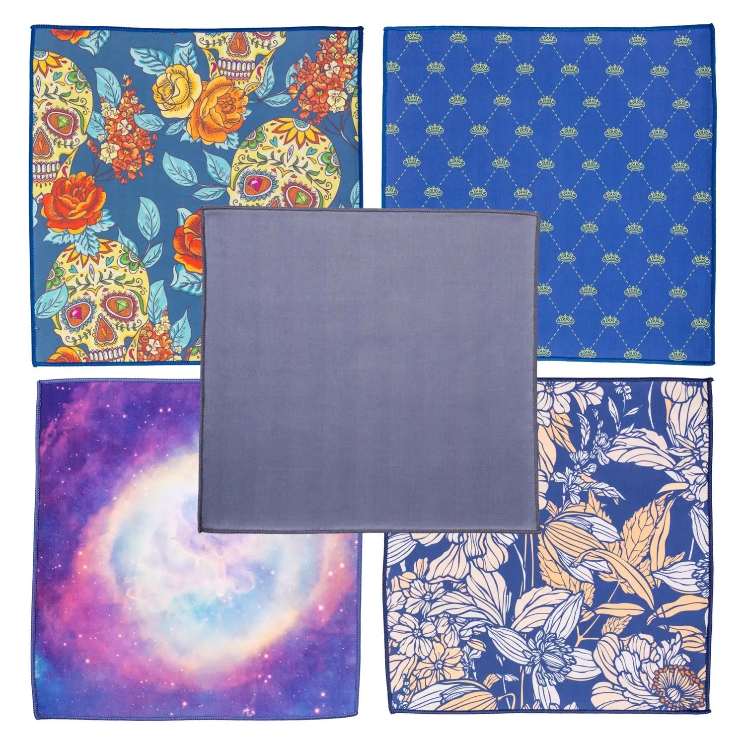 Premium-Mikrofasertuch groß, 30x30 cm mit Design für Brille, Bildschirm, Glas