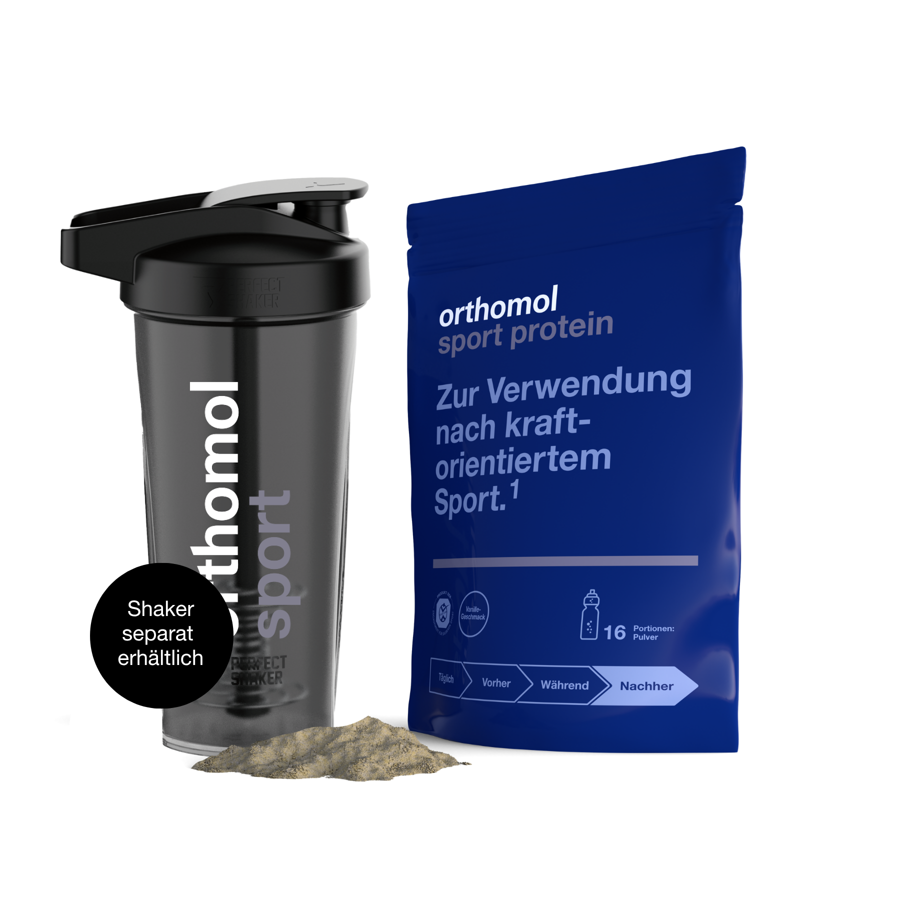 Orthomol Sport protein - Vanille / 16 Portionen