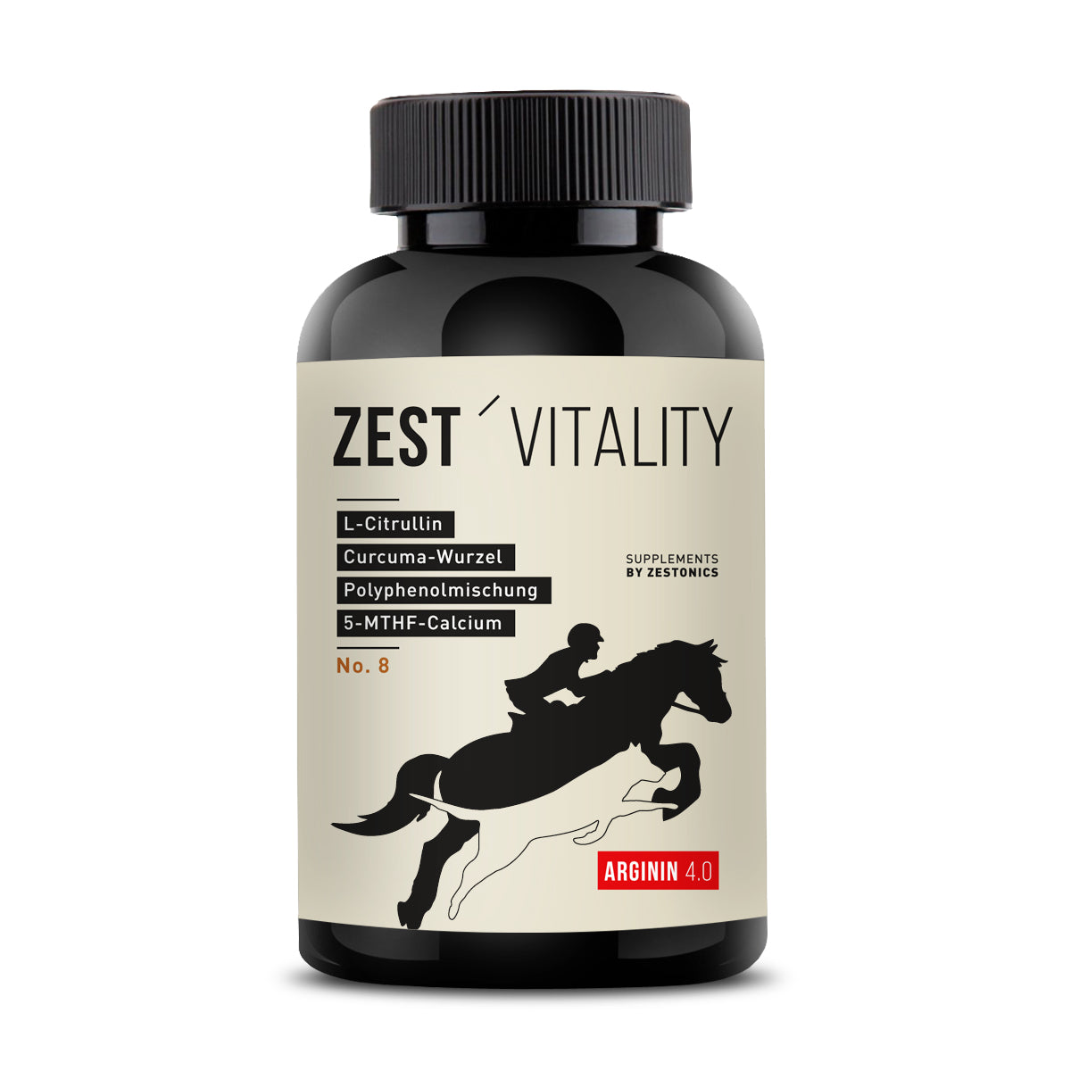 zest'vitality Arginin 4.0 Nahrungsergaenzung -  Arginin Base + Citrullin Pulver von zestonics Arginin fuer Pferde