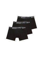 TOM TAILOR DENIM Herren Boxershorts im 3er-Pack, schwarz, Uni, Gr. M
