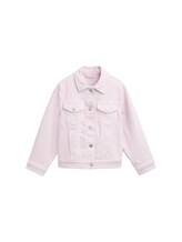 TOM TAILOR Mädchen Basic Jeansjacke, lila, Uni, Gr. 104/110
