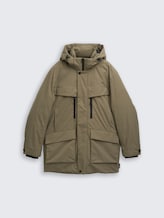 TOM TAILOR DENIM Herren Arctic Parka mit abnehmbarer Kapuze, grün, Uni, Gr. XXL