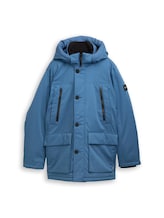 TOM TAILOR Herren Arctic Parka mit abnehmbarer Kapuze, blau, Uni, Gr. XXL