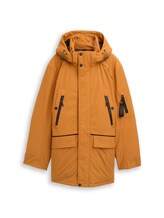 TOM TAILOR Herren Arctic Parka mit abnehmbarer Kapuze, braun, Uni, Gr. L